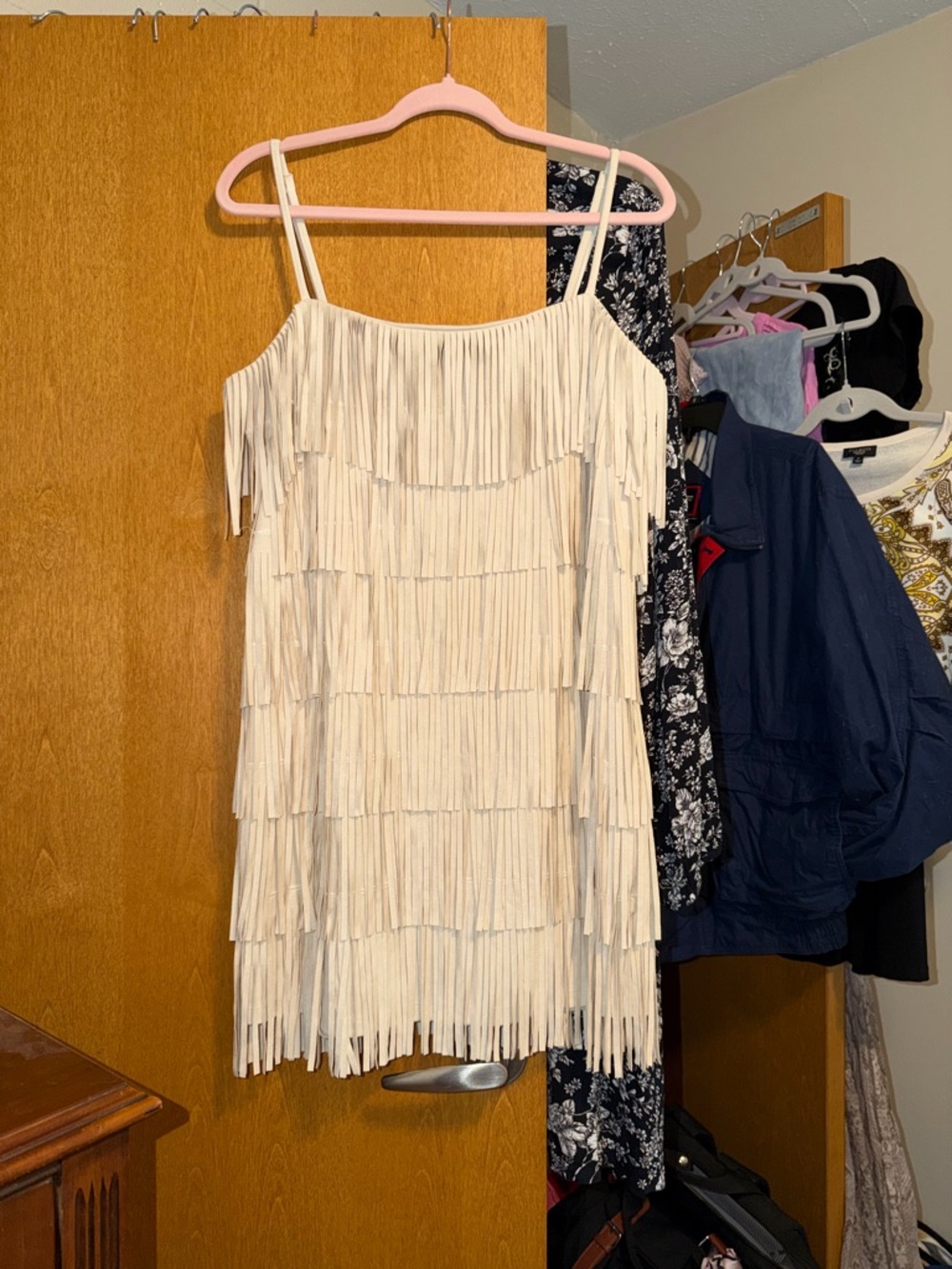 Adorable Fringe Dress. Perfect for a Bachelorette party in Nashville!